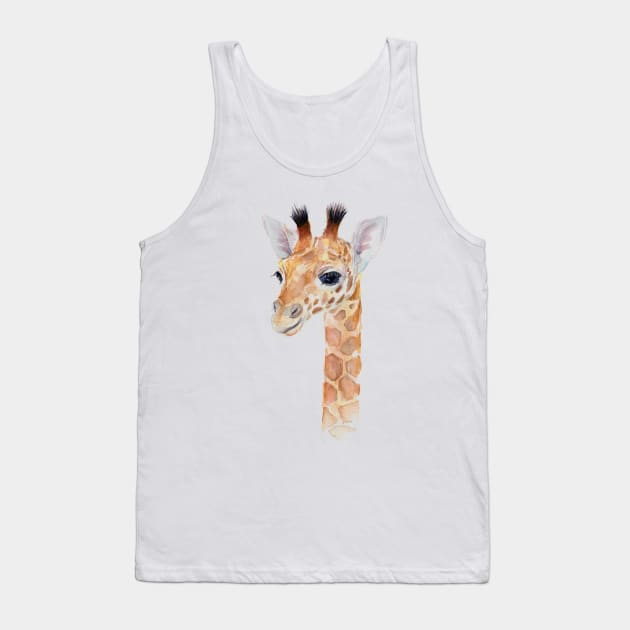 Baby Giraffe Tank Top by Olechka